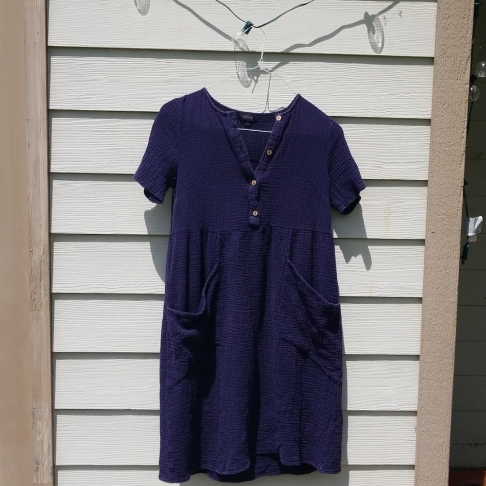 Roolee navy sundress